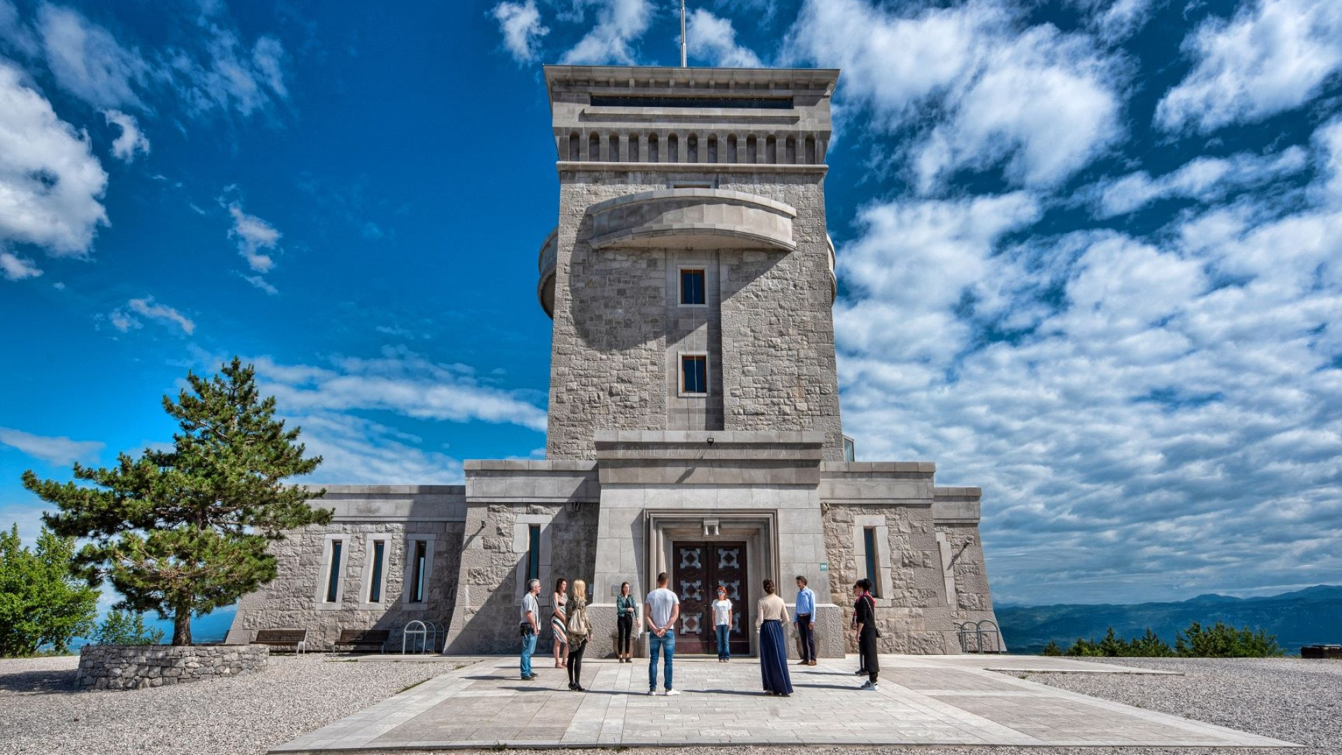 Cerje Peace Monument on the edge of the Karst Plateau
