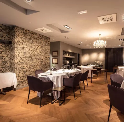 DAM restaurant interior with urban-chic ambiance