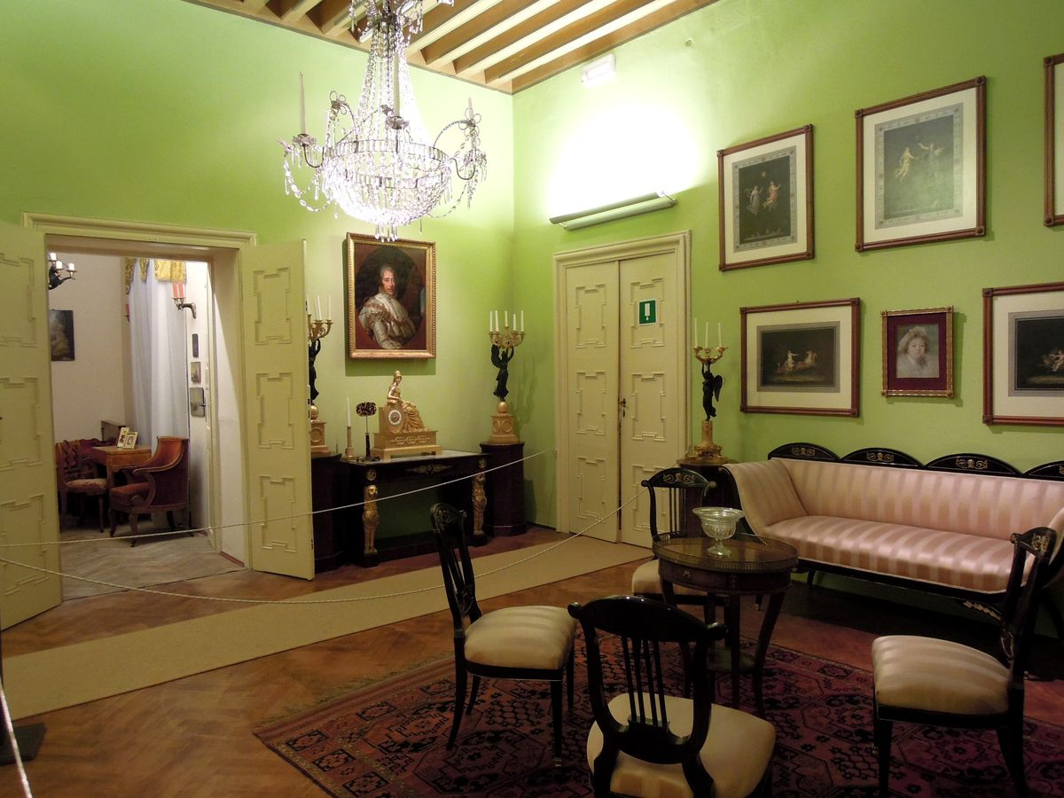 The green salon of Palazzo Coronini