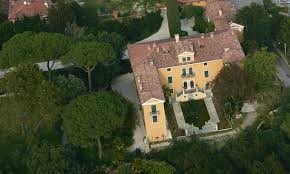 Aerial view of Palazzo Coronini Cronberg and its park