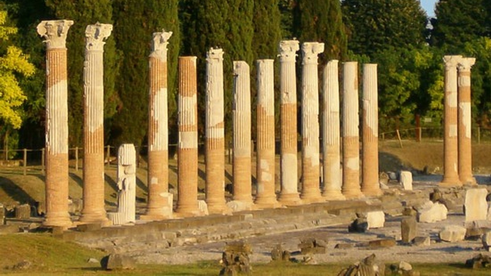 Roman Forum columns at Aquileia