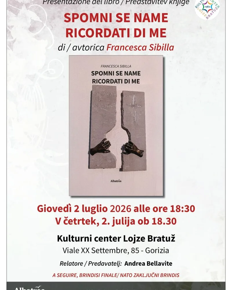 Book Launch: “Spomni se name - Ricordati di me” by Francesca Sibilla