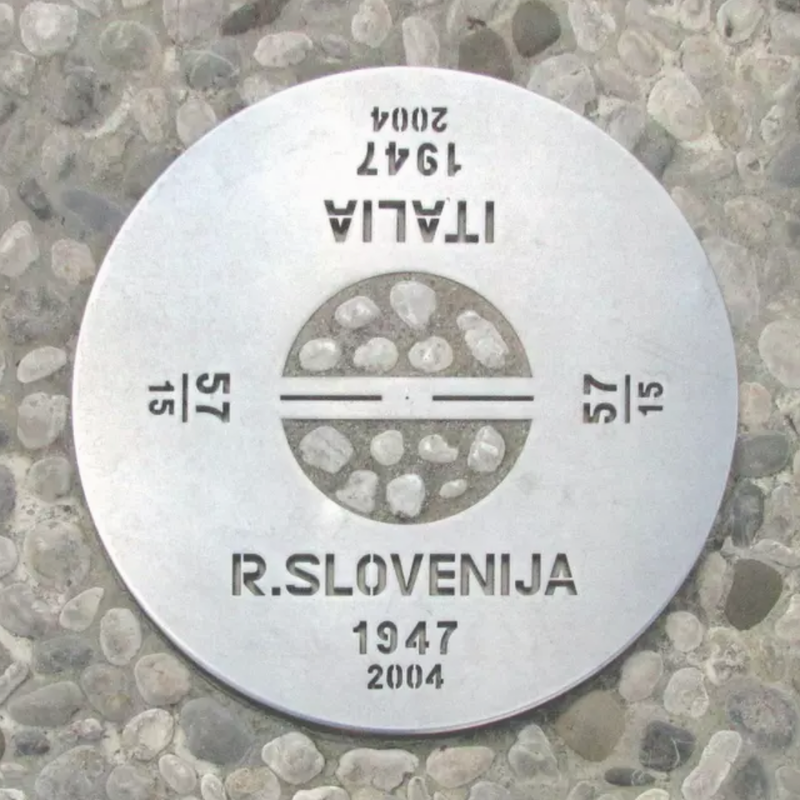 Italy-Slovenia border marker 1947-2004
