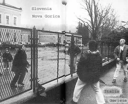Old border fence between Nova Gorica and Gorizia