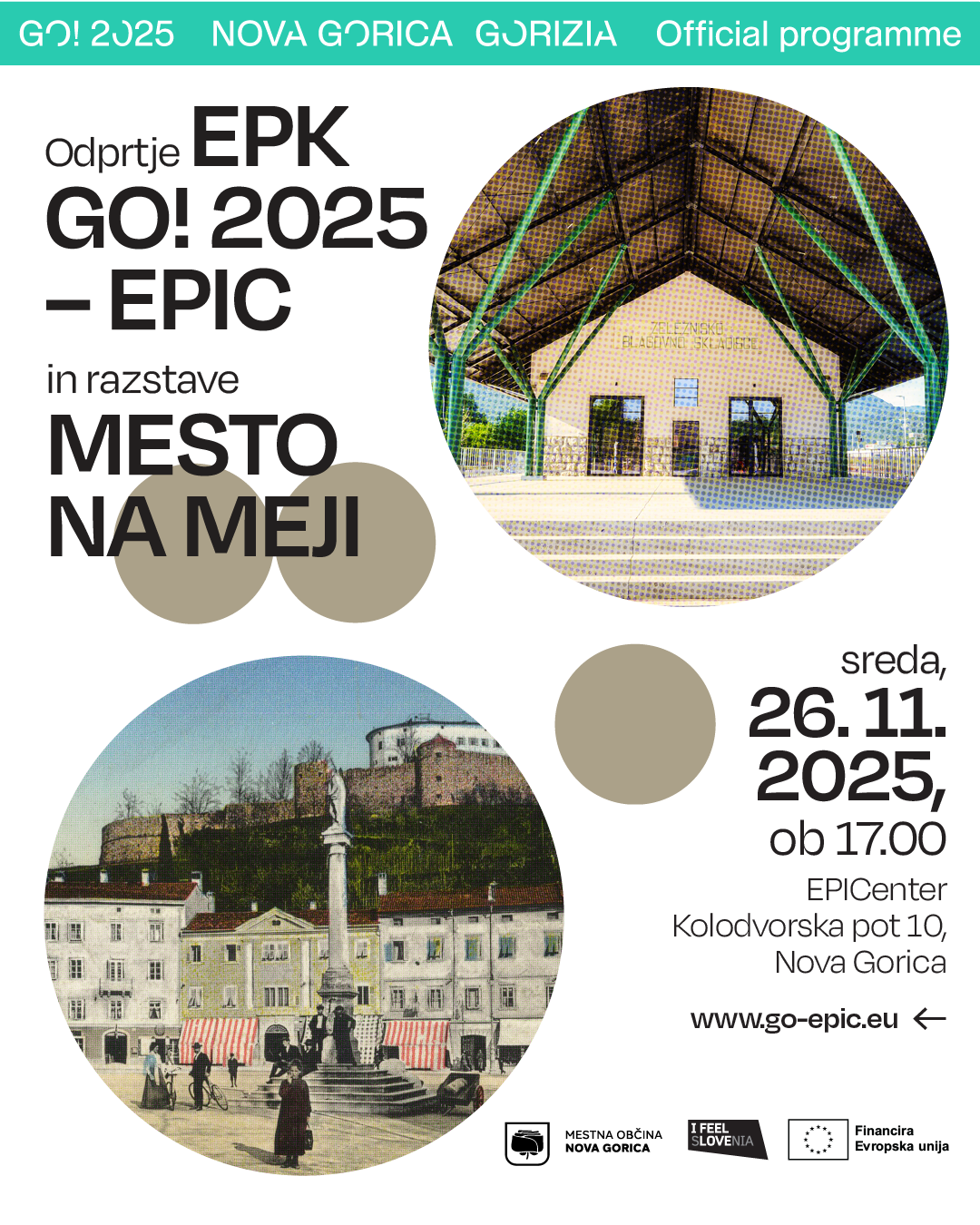 Opening event poster for EPIC and City on the Border exhibition