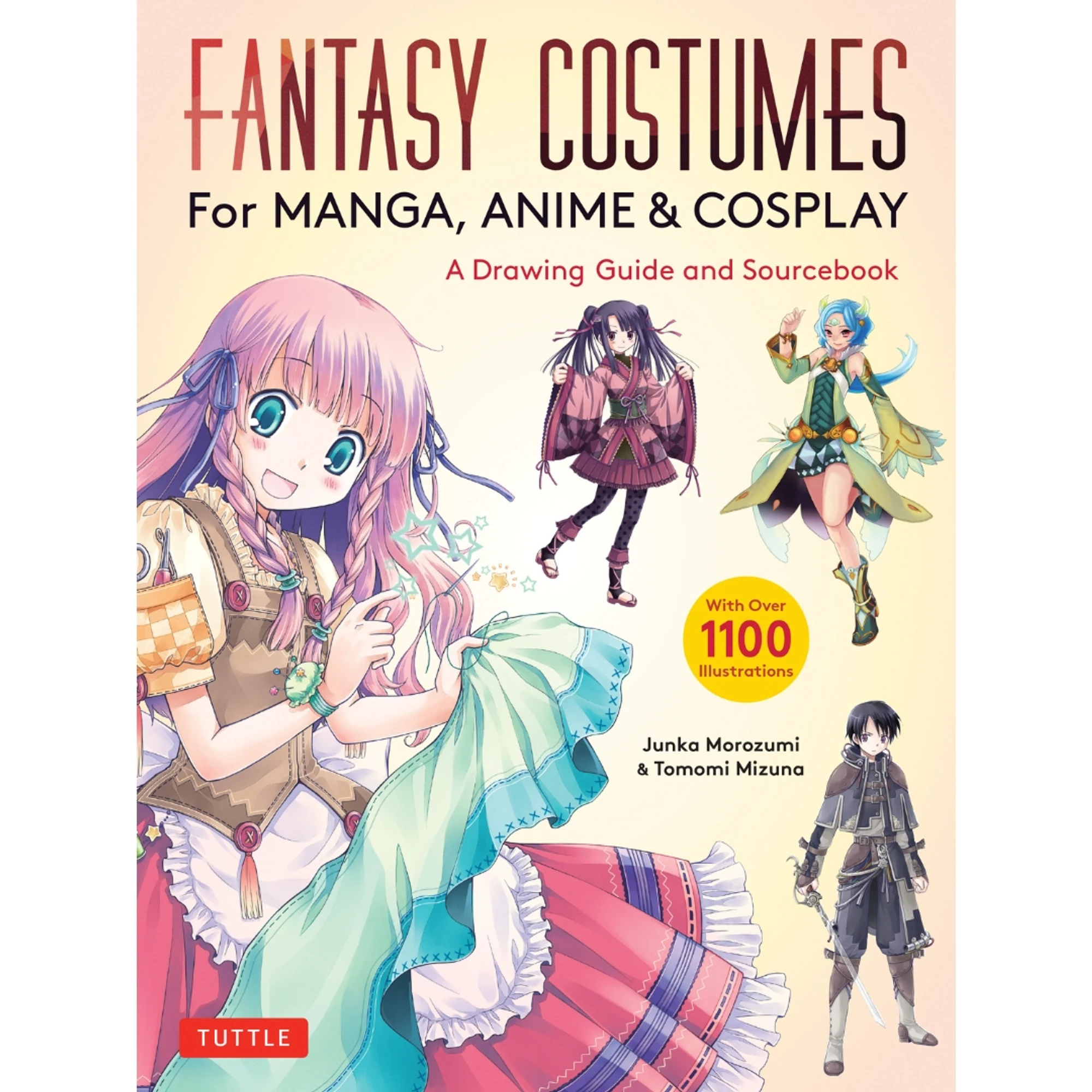 Fantasy costumes inspired by manga and anime displayed on mannequins