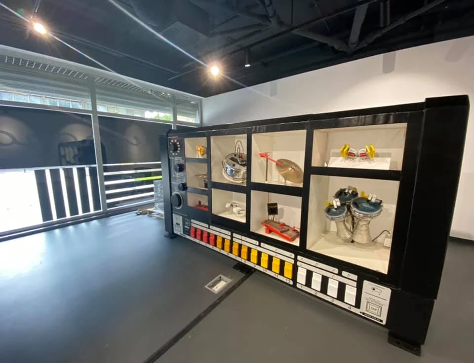 Interior of the Xcenter gallery and creative makerspace in Nova Gorica
