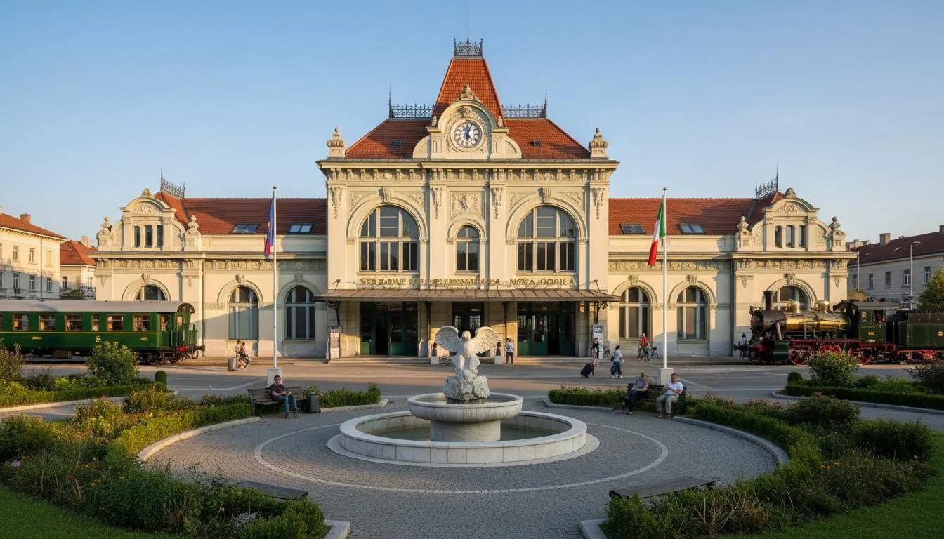 Historic Transalpina Train Station in Nova Gorica-Gorizia
