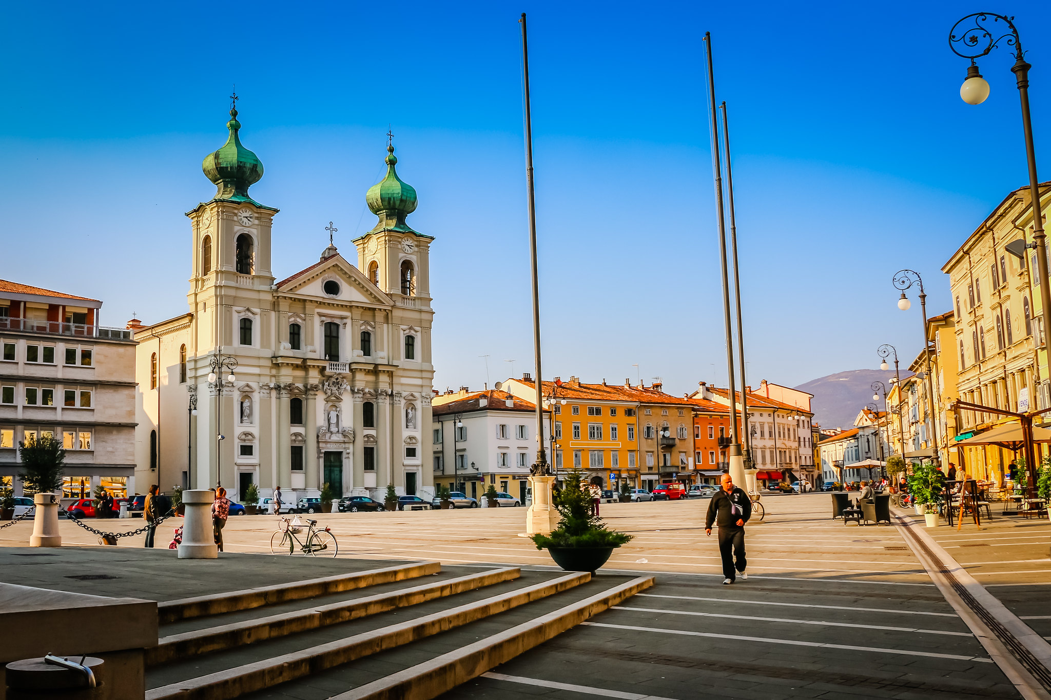 A historic view of Gorizia's main square