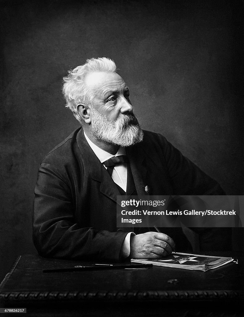 Portrait of Jules Verne, the legendary French author