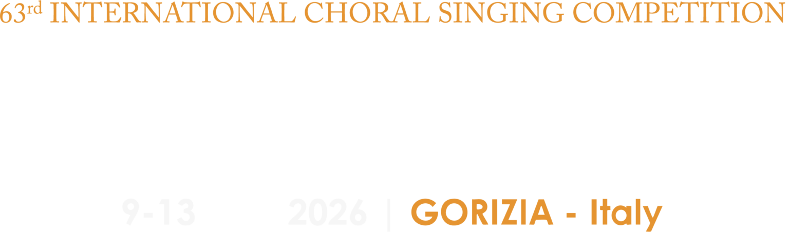 63rd International Choral Singing Competition SEGHIZZI banner