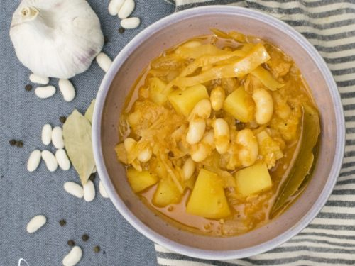 Traditional Slovenian Jota soup