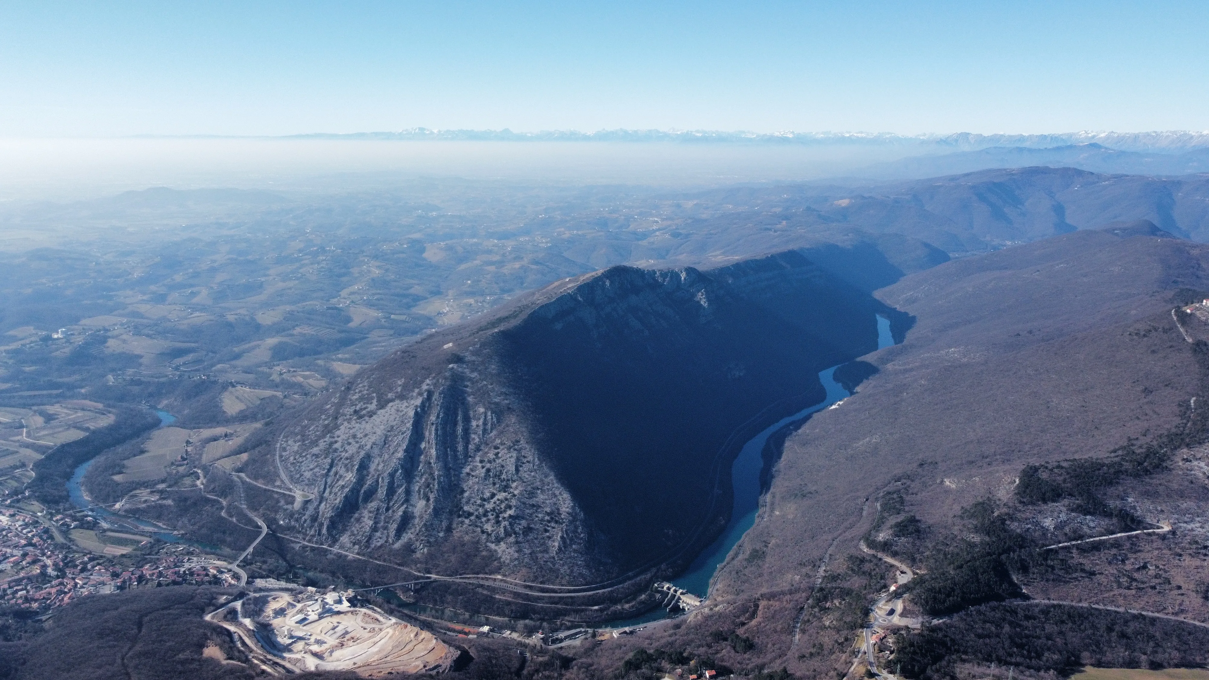Sabotin hill panoramic view