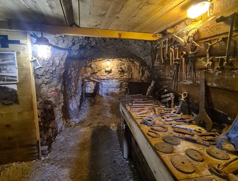 WWI trenches and fortifications on Sabotin