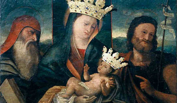The crowned Madonna image by Palma the Elder