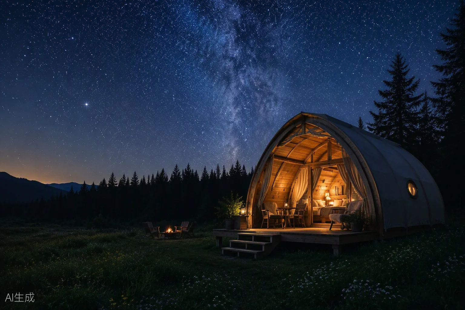 Meadow glamping