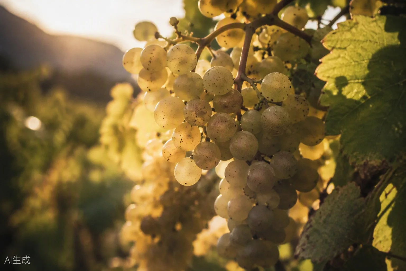 Zelen grapes